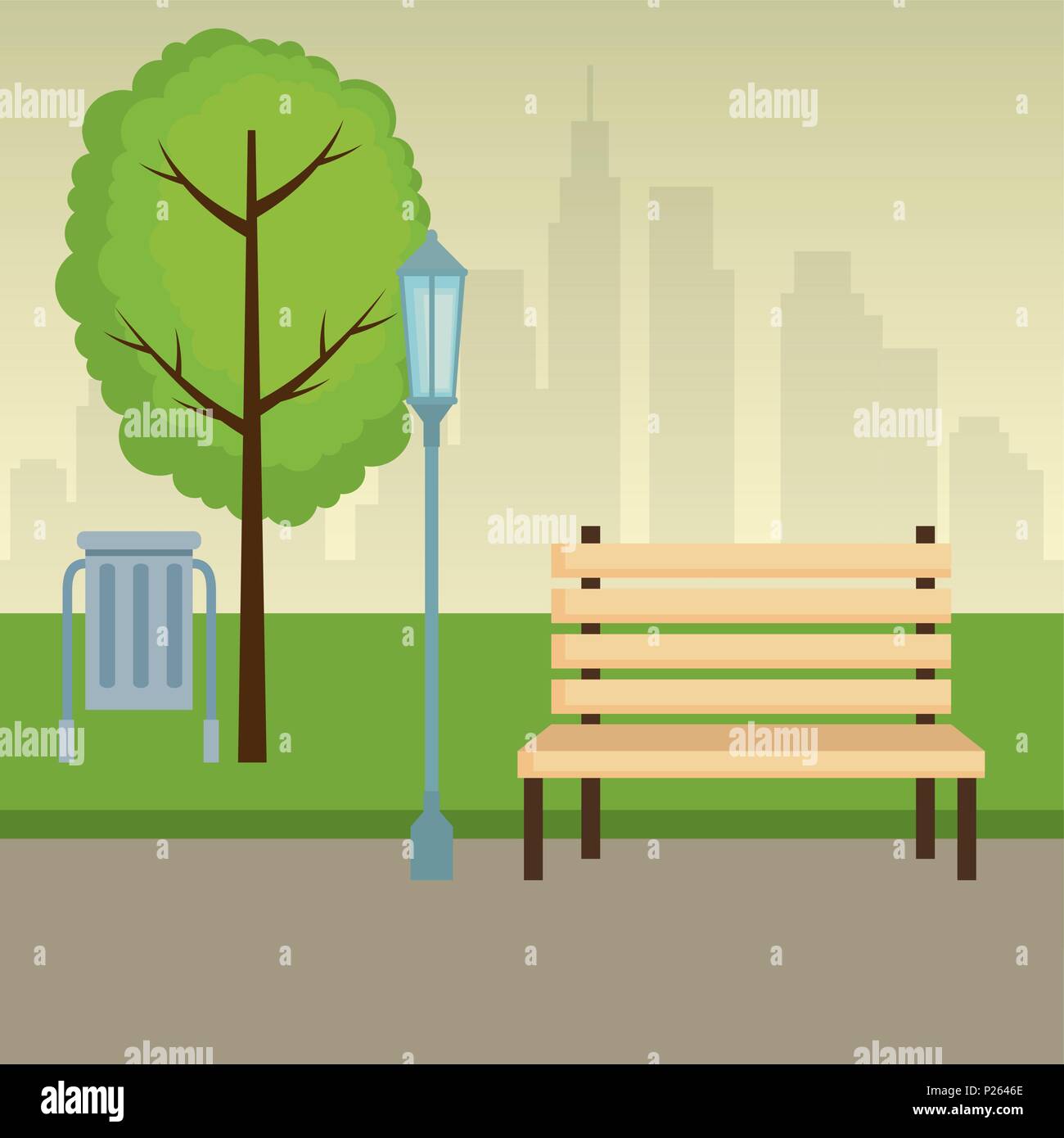 park scene outdoor icons Stock Vector Image & Art - Alamy