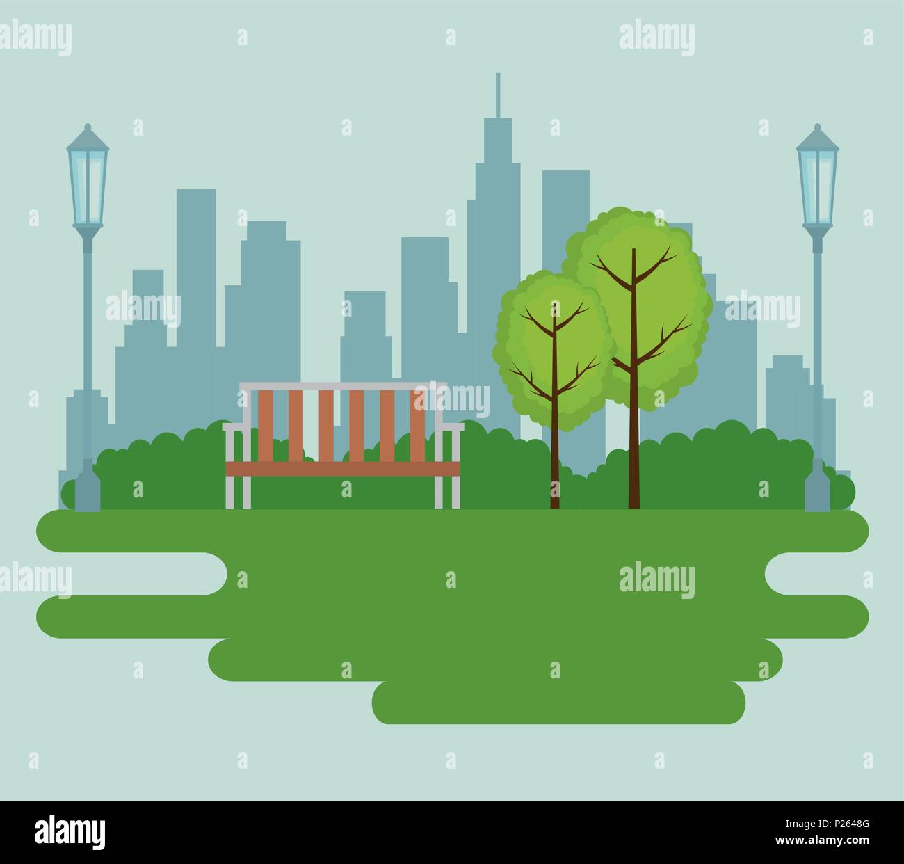 park scene outdoor icons Stock Vector Image & Art - Alamy