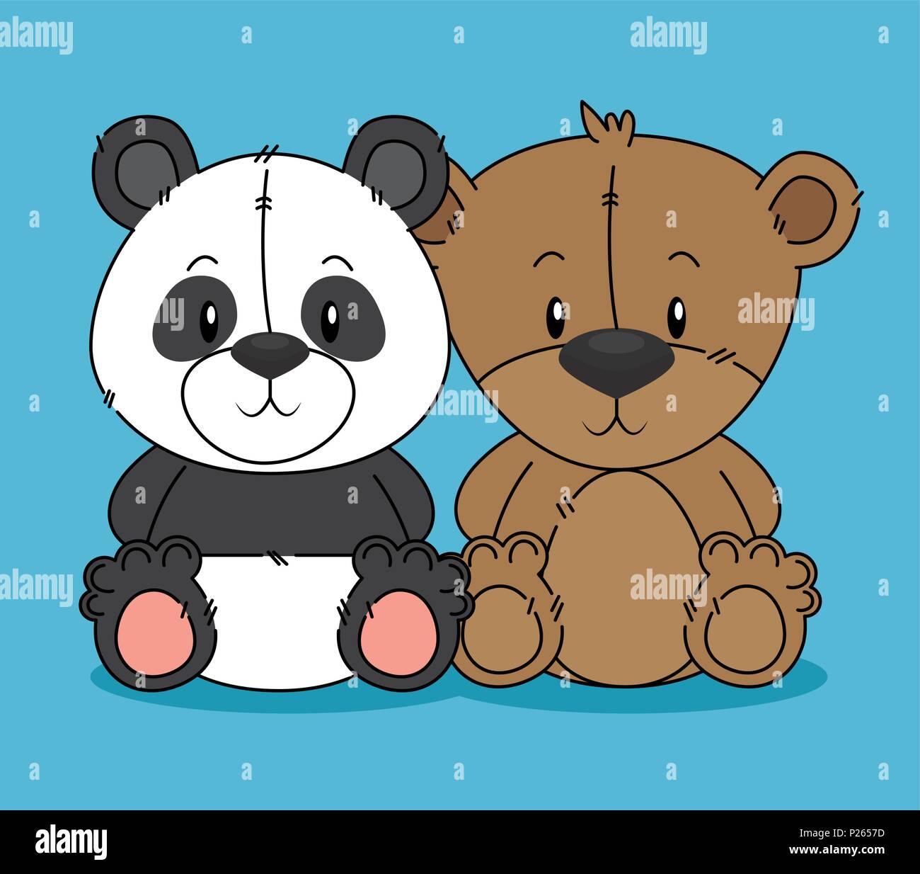 cute bear teddy and panda characters Stock Vector Image & Art - Alamy cute bear teddy and panda characters Stock Vector Image & Art - Alamy