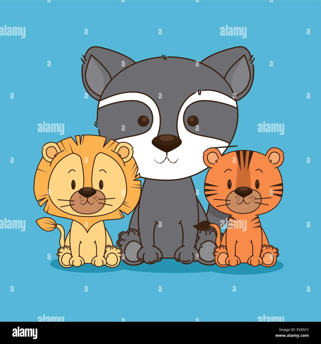 little and cute animals group Stock Vector Image & Art Alamy
