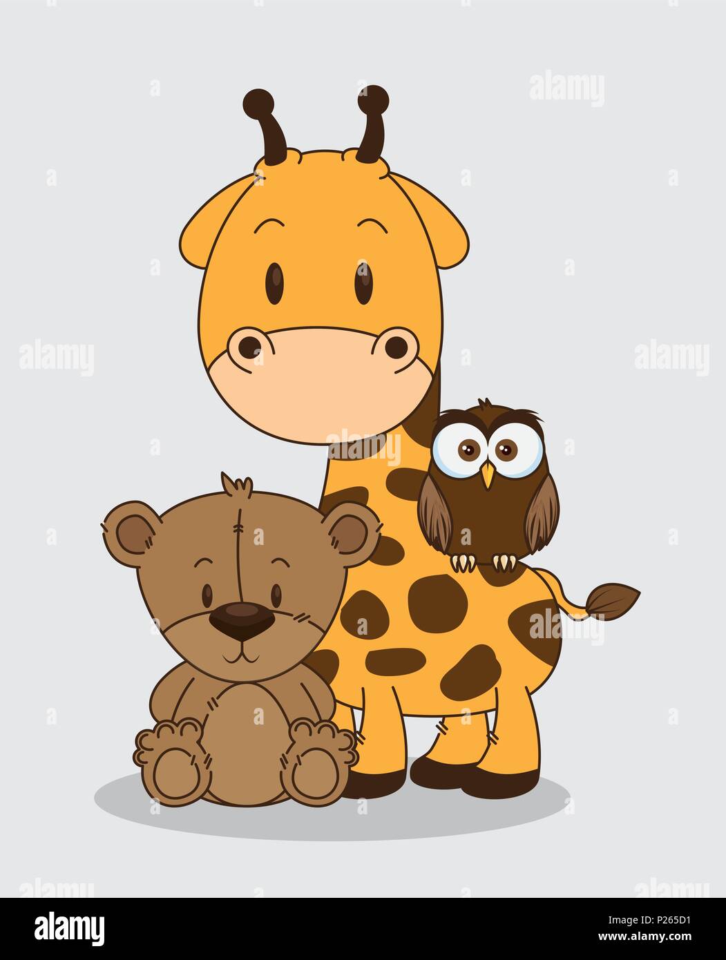 little and cute animals group Stock Vector Image & Art Alamy