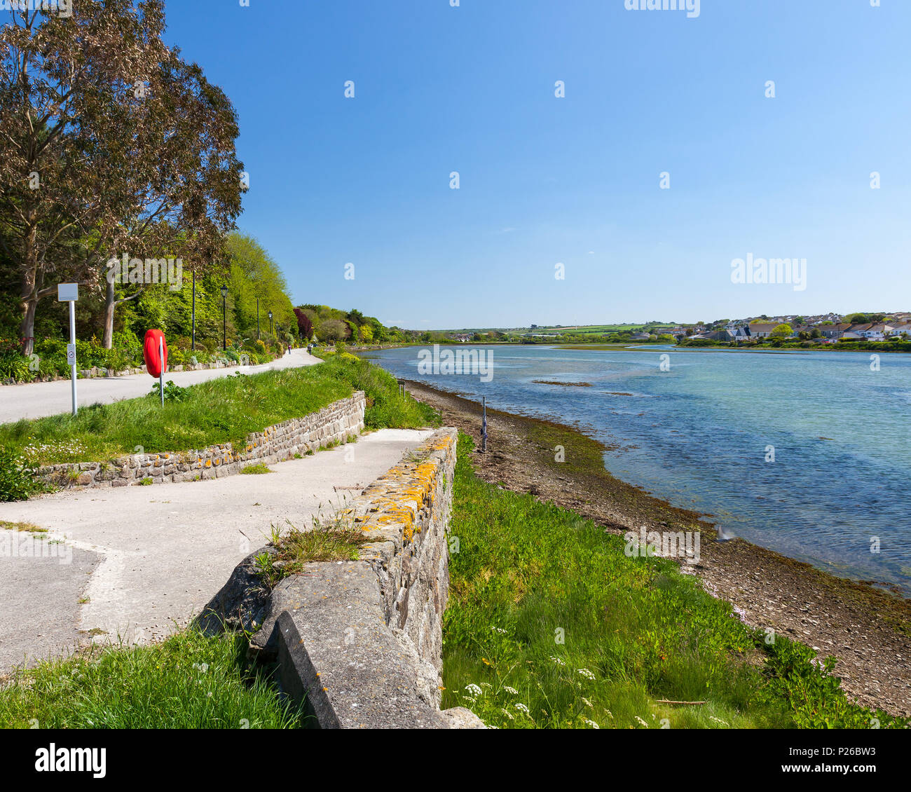 King V Memorial Walk next to Copperhouse Pool Hayle Cornwall
