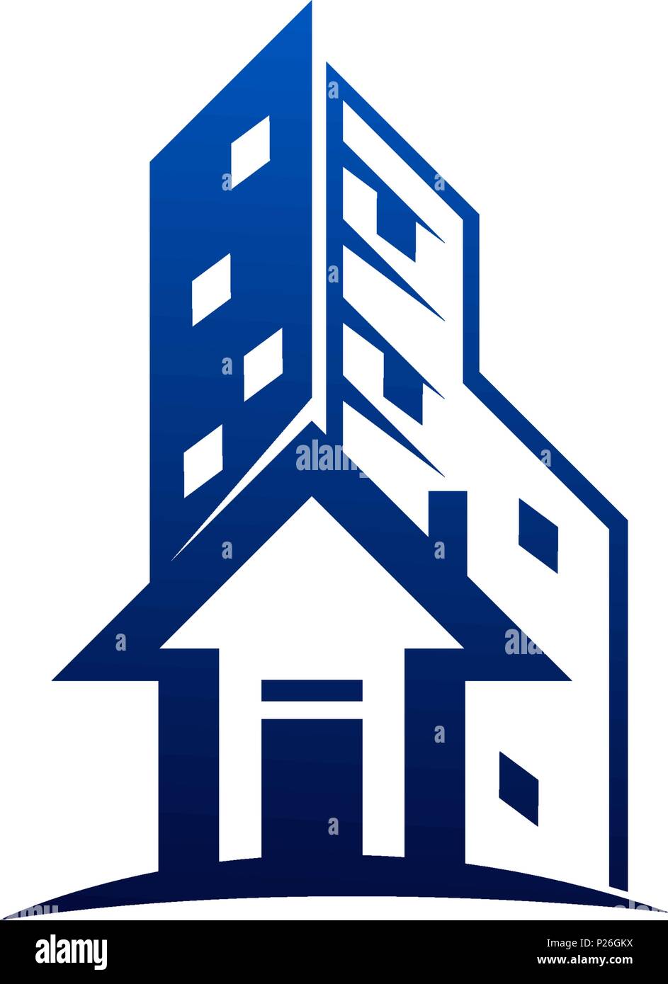Real Estate Logo Design Template Isolated Stock Vector Image & Art - Alamy