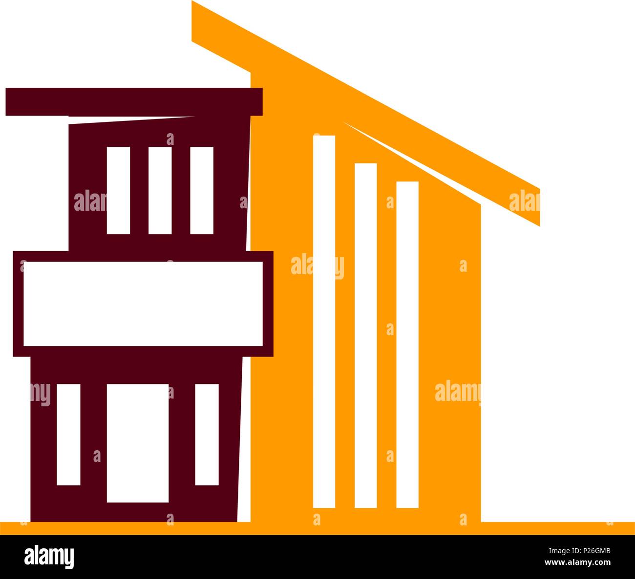 Real Estate Logo Design Template Isolated Stock Vector Image & Art - Alamy