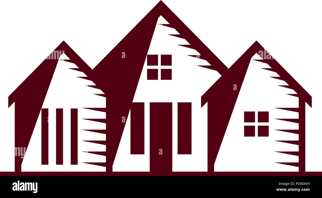Real Estate Logo Design Template Isolated Stock Vector Image & Art - Alamy