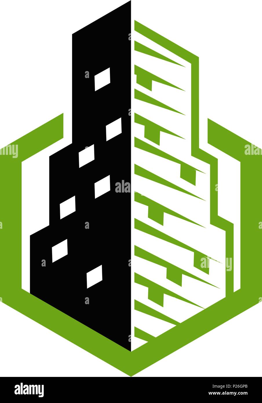 Real Estate Logo Design Template Isolated Stock Vector Image & Art - Alamy
