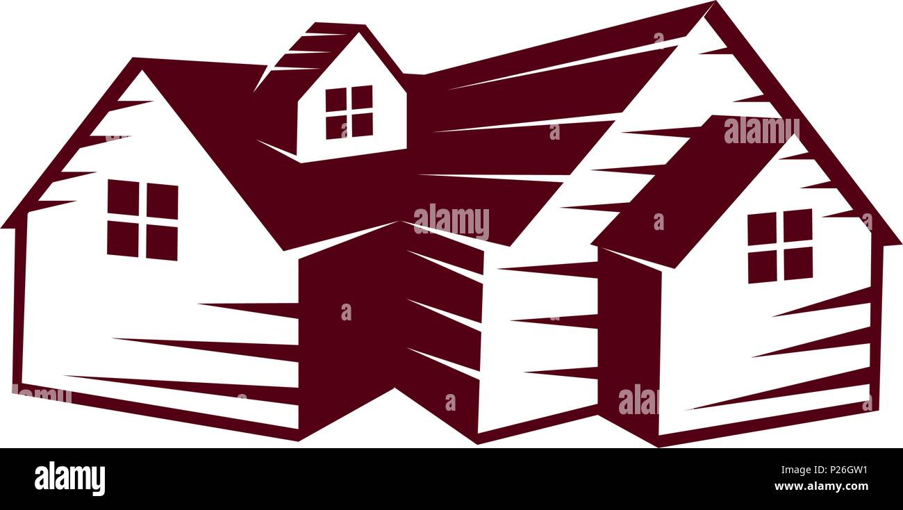Real Estate Logo Design Template Isolated Stock Vector Image & Art - Alamy