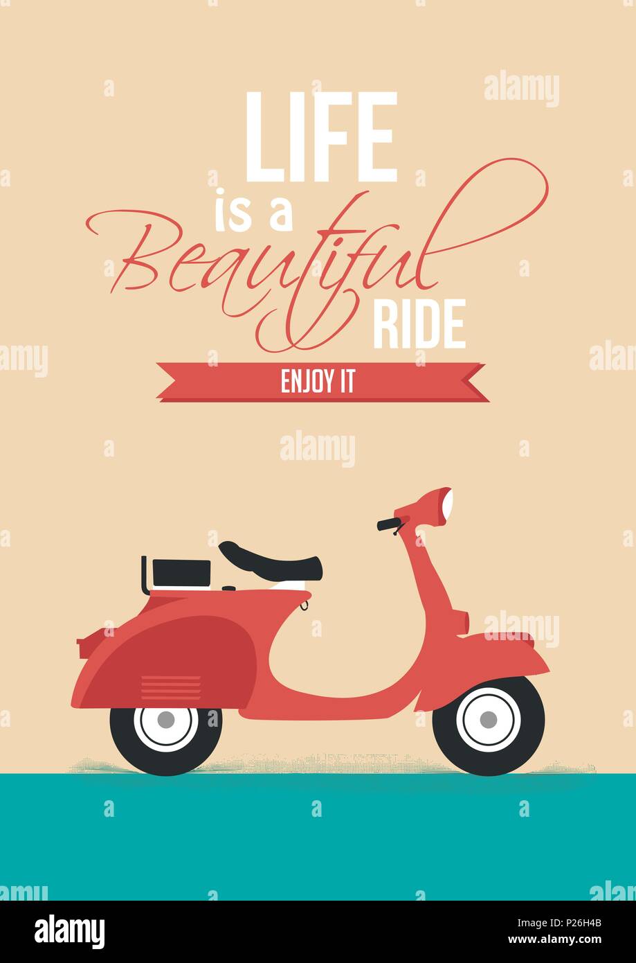 Life is a beautiful ride printable art printable inspirational quote