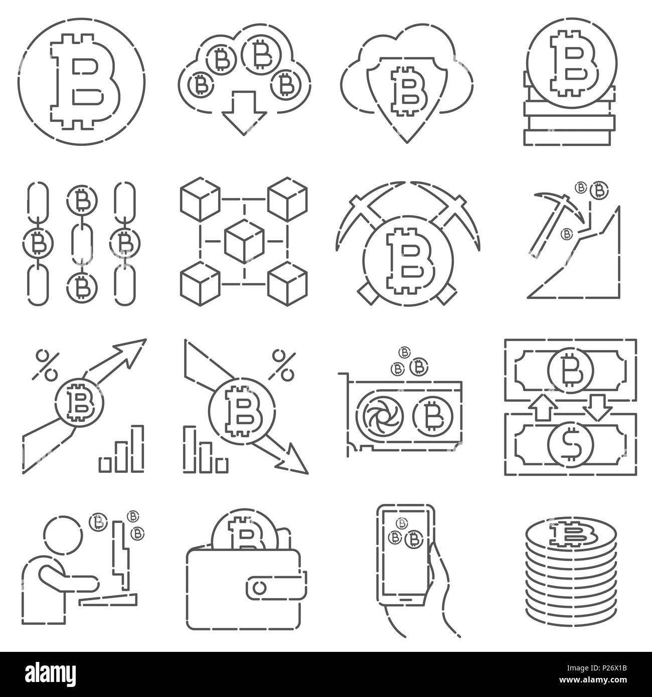 Bitcoin arrow Black and White Stock Photos & Images - Alamy