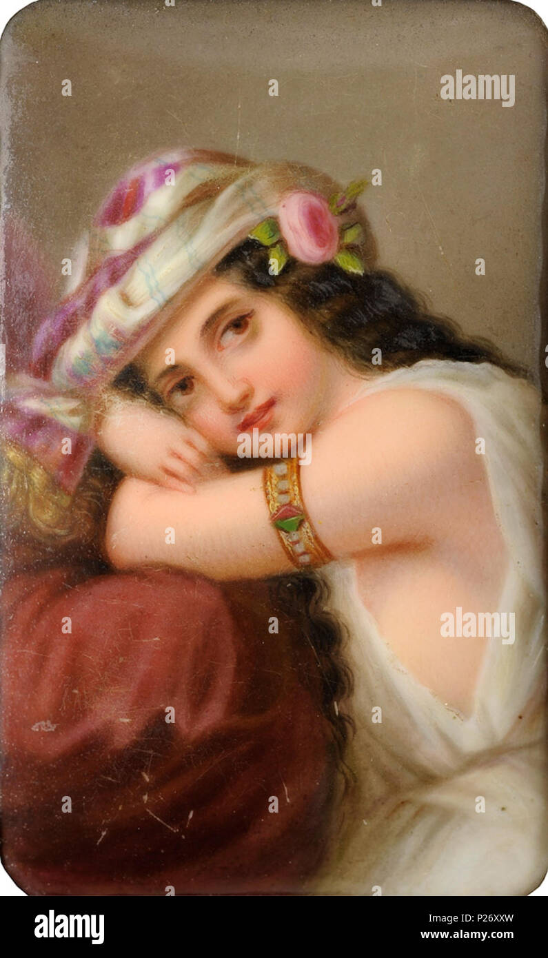 . German Junge Orientalin. 19th century. Anonymous 31 Bildplatte Junge