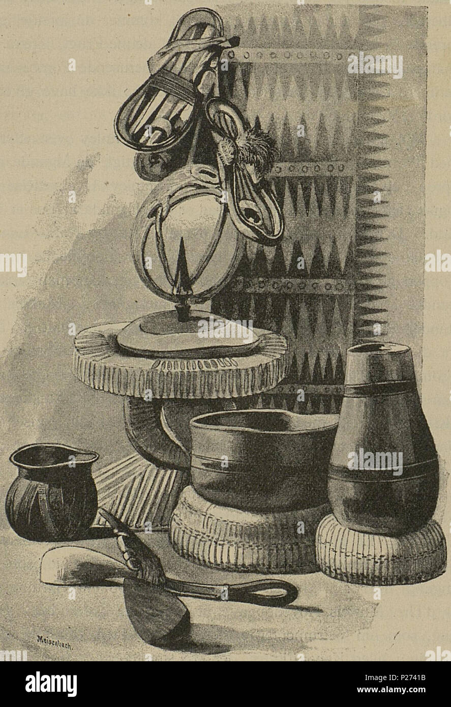 Norsk Bokmal Illustrasjon Hentet Fra Boken Den Tyske Emin Pascha Expedition Av Peters Carl Og Utgitt Av Forlagsbureauet Kjobenhavn 11 Deutsch Geratschaften Der Waganda Originalbeschreibung Before 11 Rudolf Hellgrewe 1860 1935