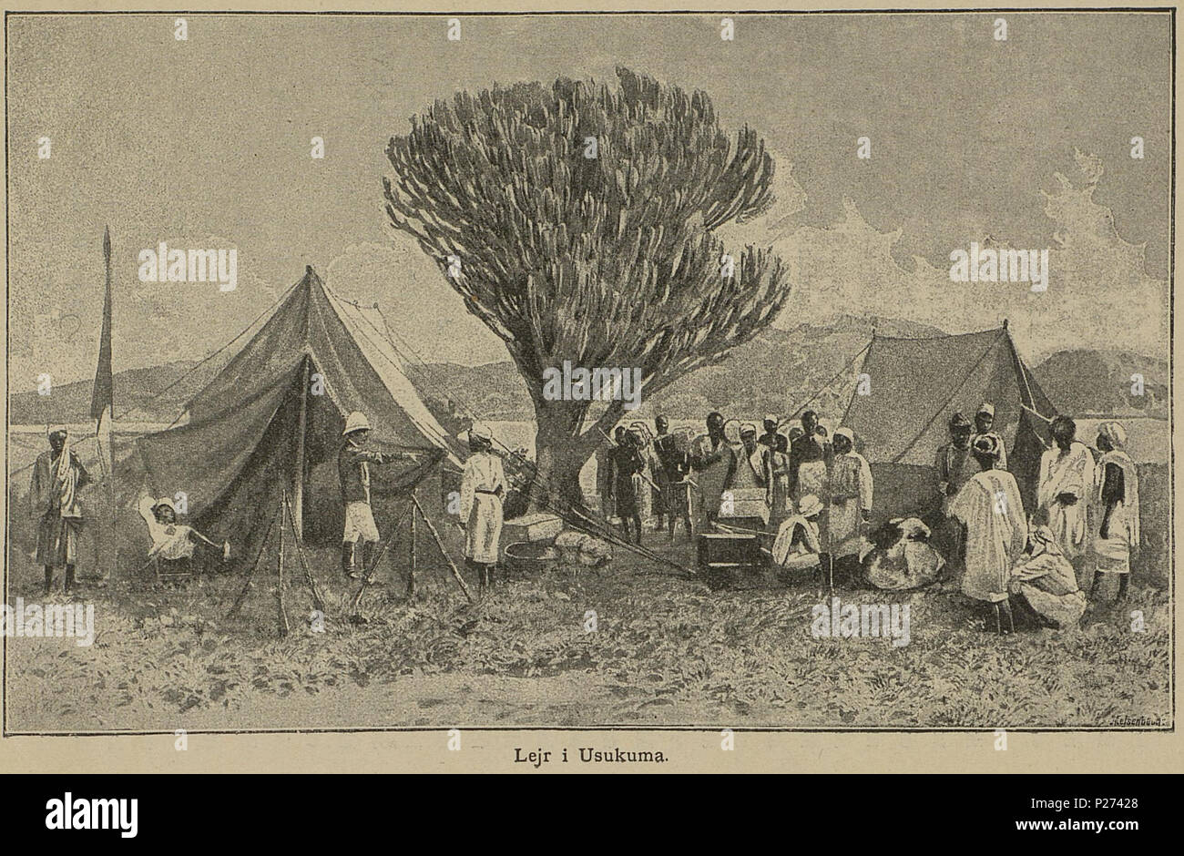 Norsk Bokmal Illustrasjon Hentet Fra Boken Den Tyske Emin Pascha Expedition Av Peters Carl Og Utgitt Av Forlagsbureauet Kjobenhavn 11 Deutsch Lager In Usukuma Originalbeschreibung Before 11 Rudolf Hellgrewe 1860 1935 Alternative