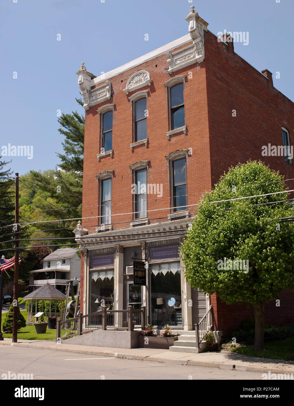 A building built in 1873 in Tidioute, Pennsylvania Stock Photo Alamy