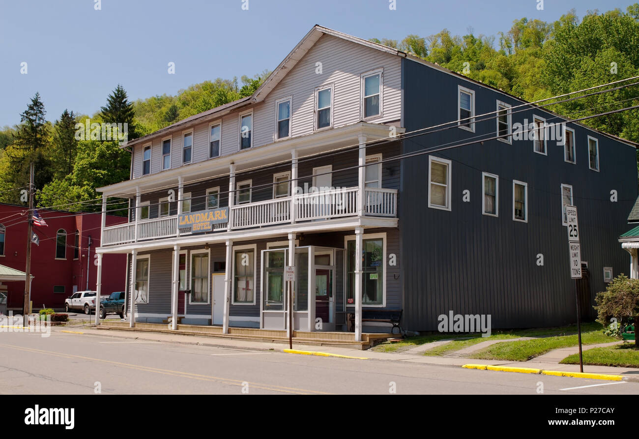 The Landmark Hotel in Tidioute, Pennsylvania Stock Photo Alamy