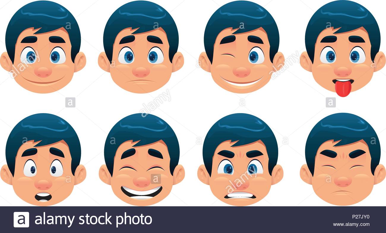 Sad Boy Face Cartoon Illustration Stock Photos & Sad Boy Face Cartoon ...