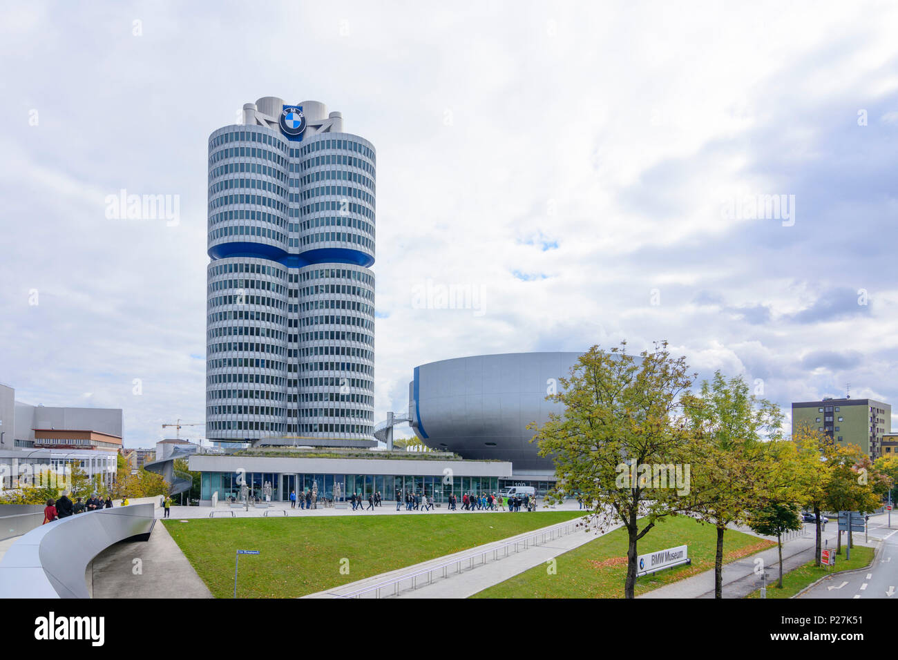 Munich, BMW Headquarters and BMW World Museum, Upper Bavaria, Bavaria ...