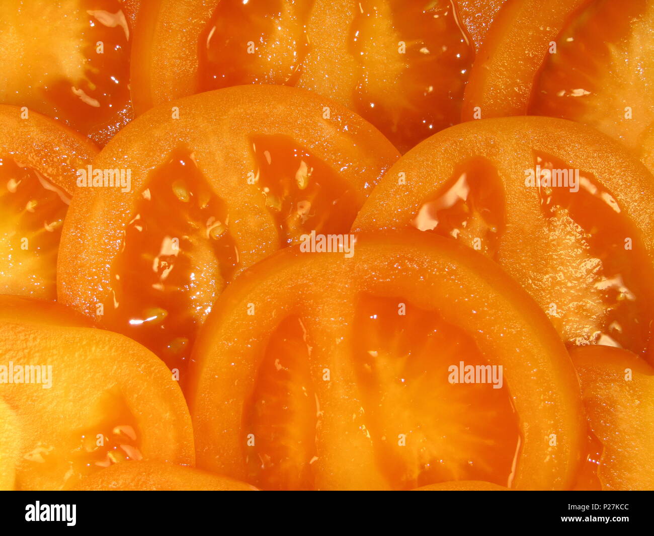 Tomato yellow texture or background Stock Photo