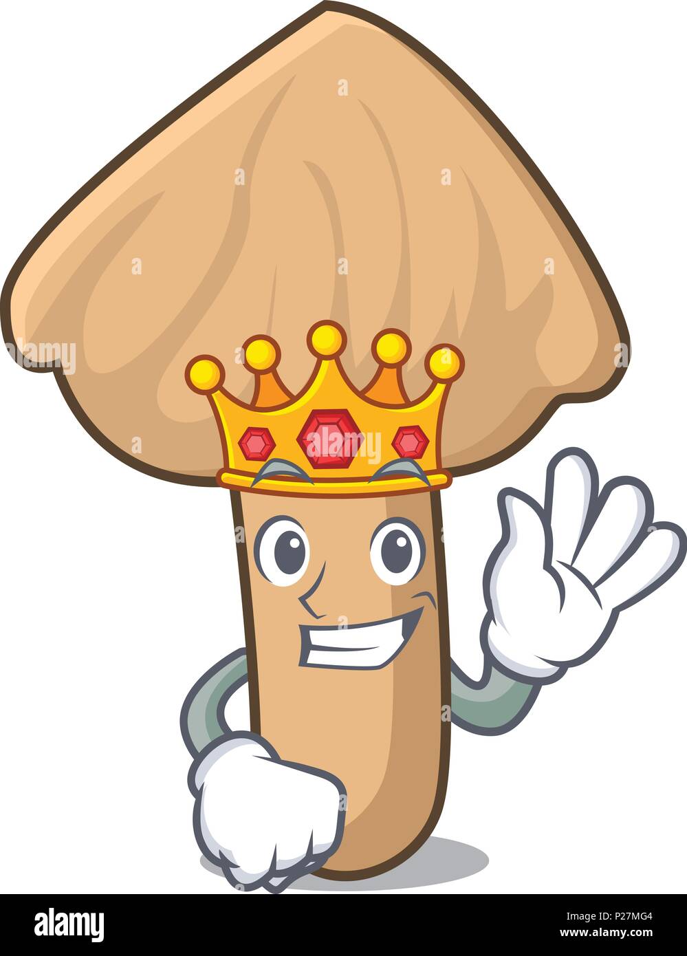 King inocybe mushroom mascot cartoon Stock Vector Image & Art Alamy