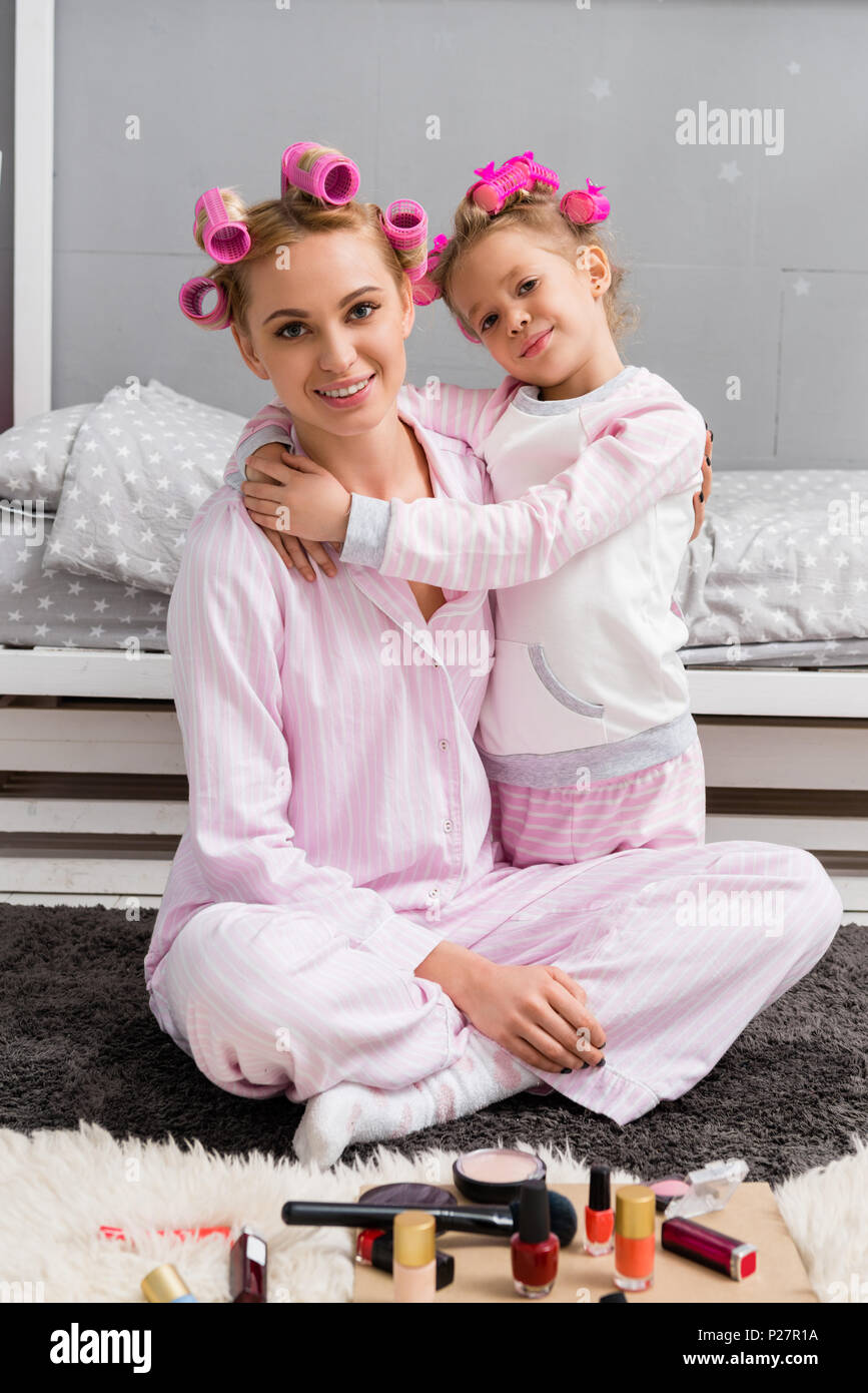 Фотосет в пижаме мама дочка