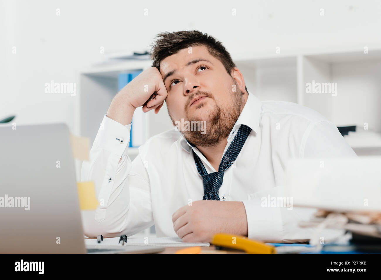 Fat businessman hires stock photography and images Alamy