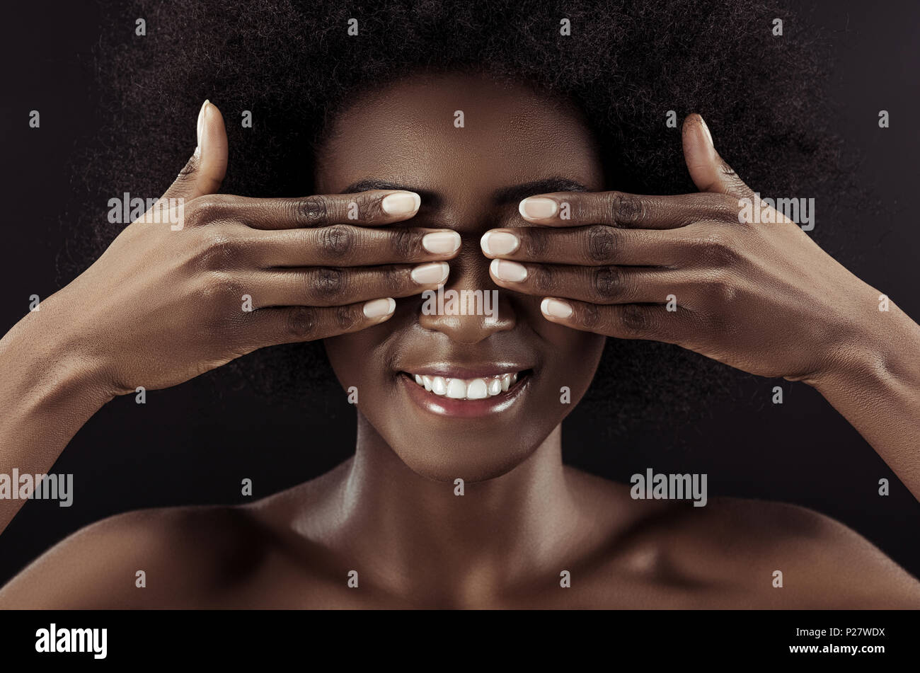 Covering my eyes. Covering my eyes