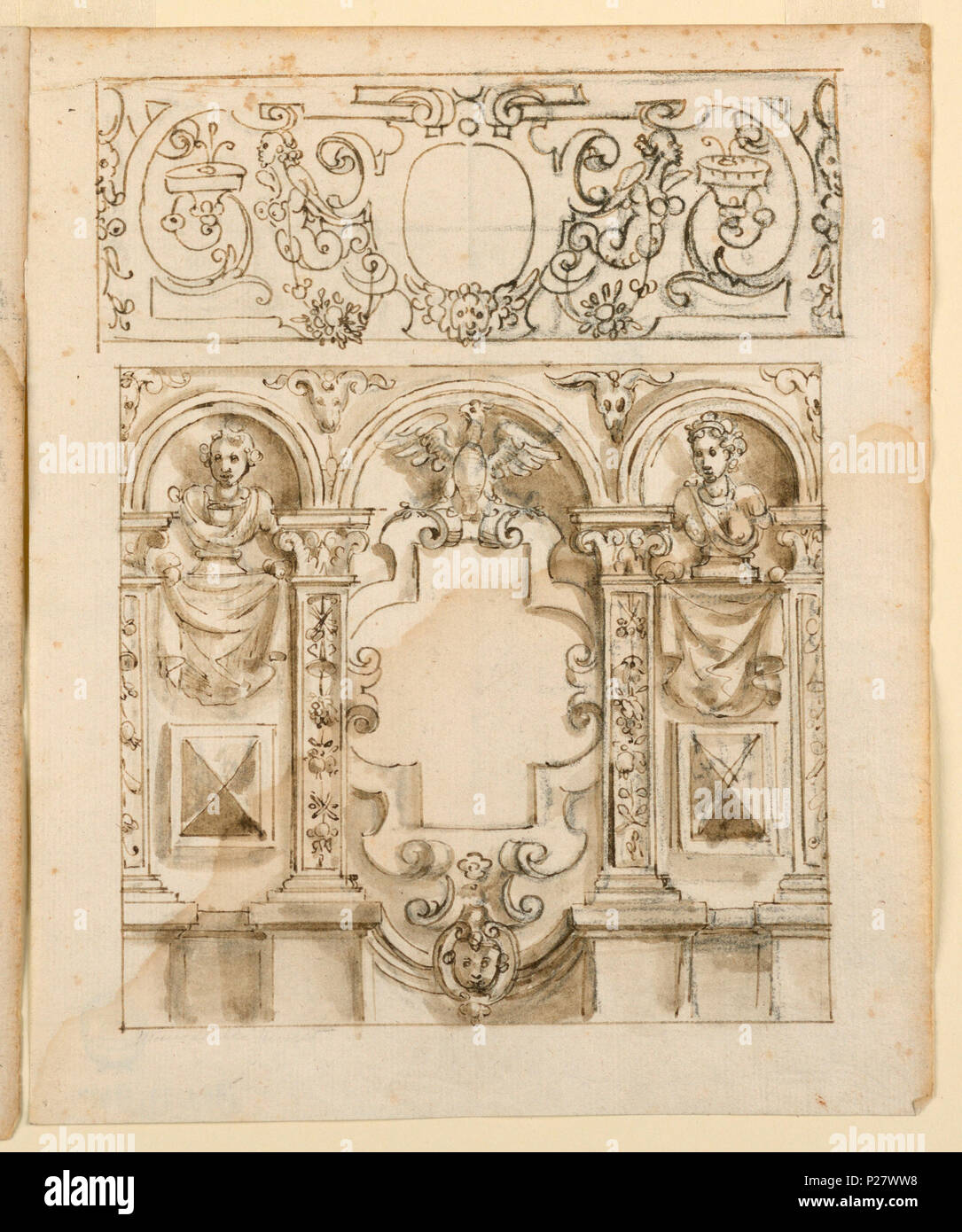 . English: Drawing (Italy) . English: Vertical rectangle. On top. In ...