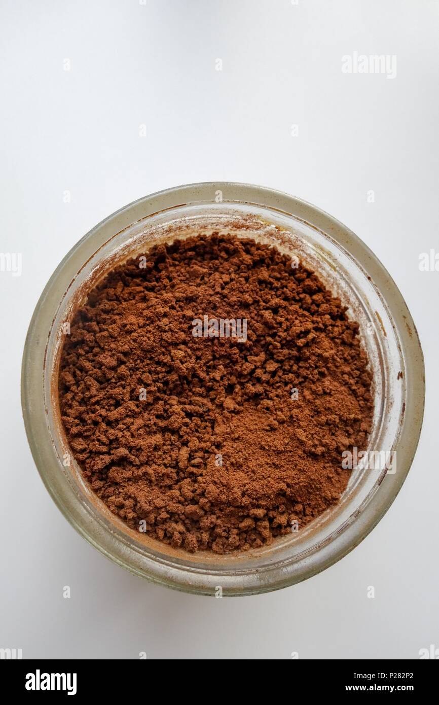 Fresh Coffee in Glass Storage Jar Stock Photo Alamy