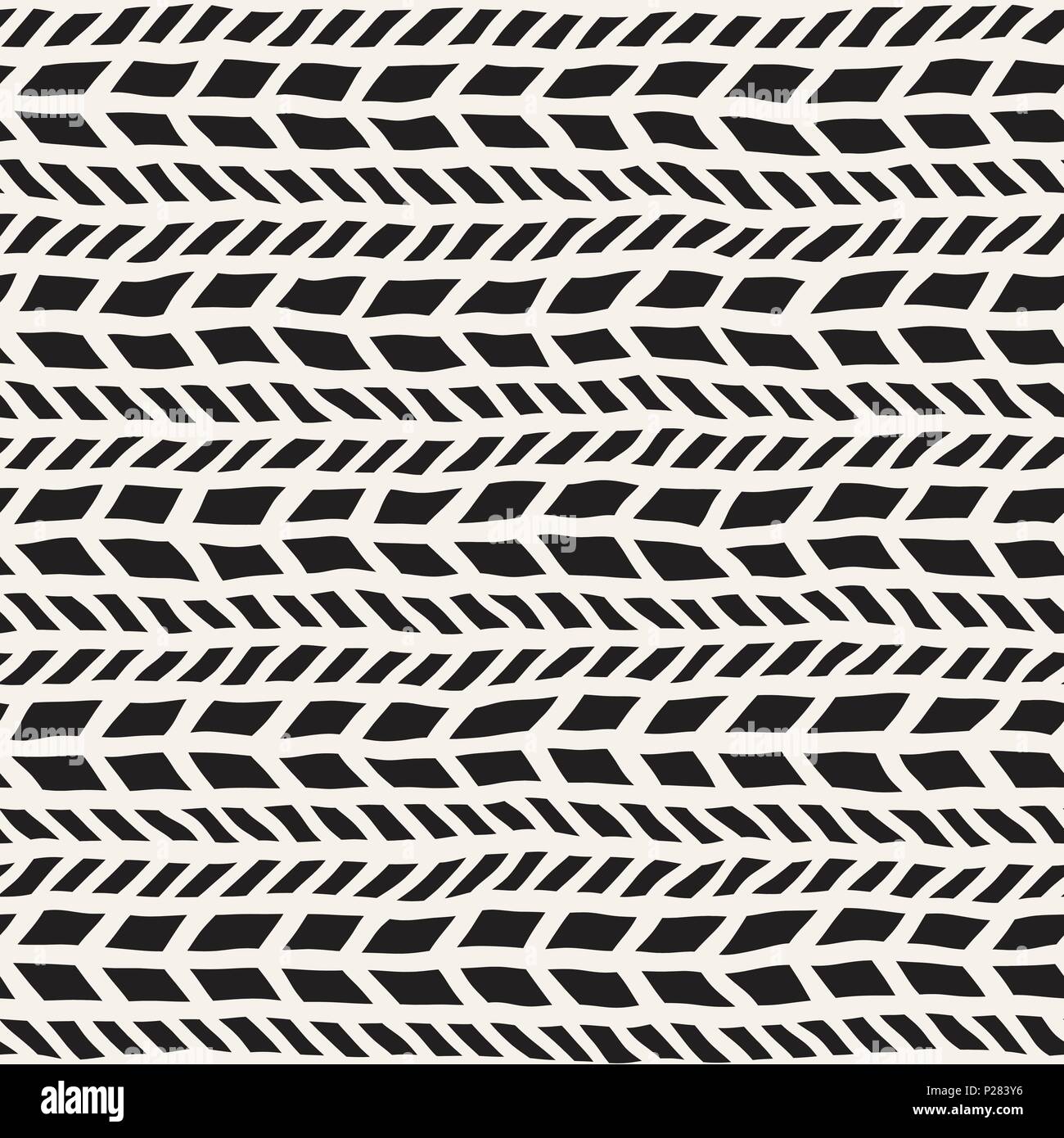 Simple ink geometric pattern. Monochrome black and white strokes ...