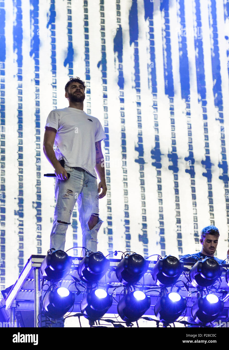 Napa Valley, California, May 25, 2018, The Chainsmokers on stage at the
