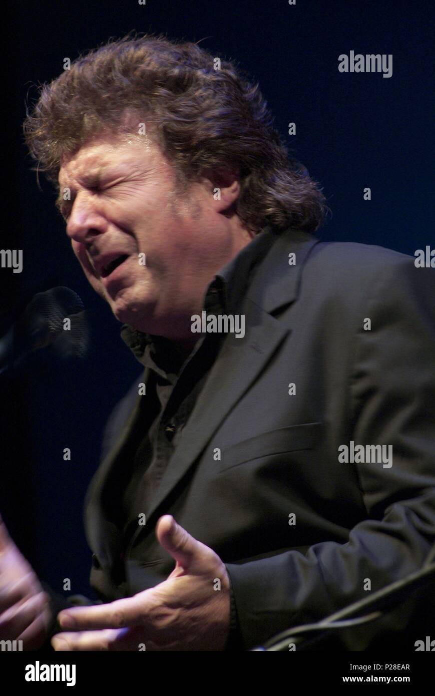 The spanish flamenco singer Enrique Morente during a performance Stock ...