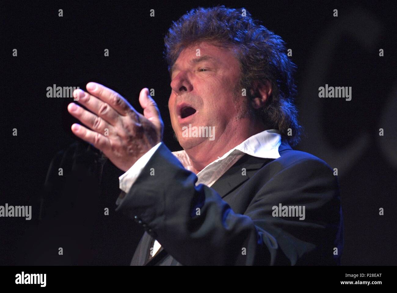 The spanish flamenco singer Enrique Morente during a performance Stock ...