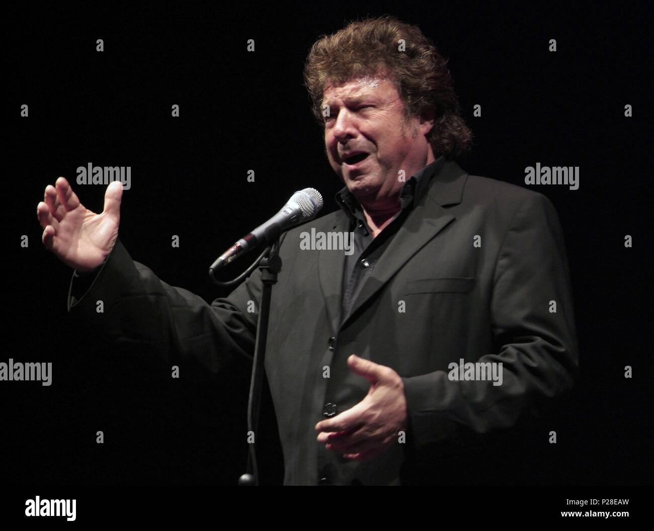 The spanish flamenco singer Enrique Morente during a performance Stock ...