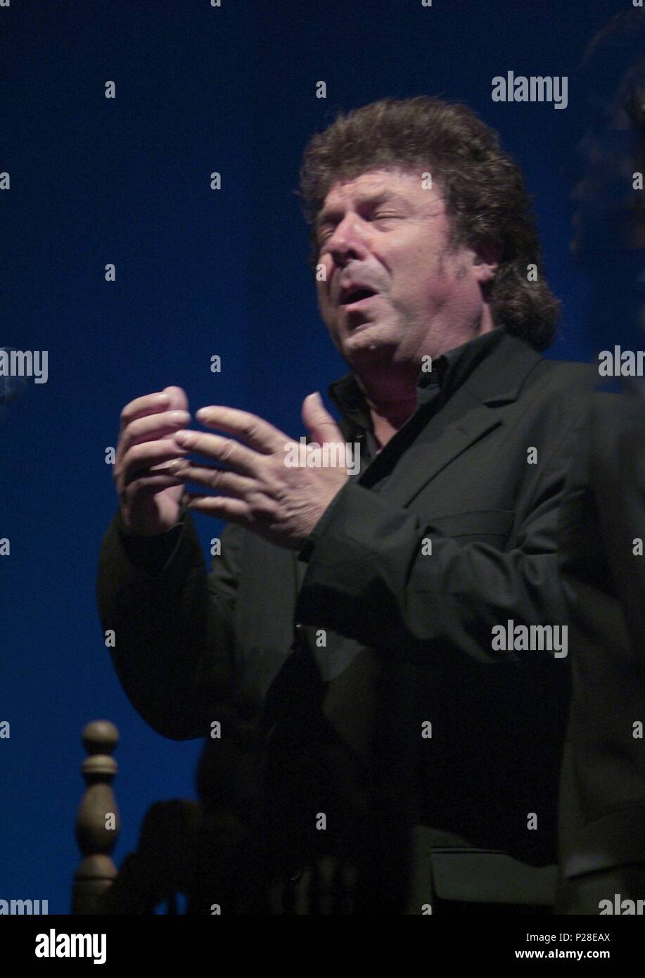 The spanish flamenco singer Enrique Morente during a performance Stock ...