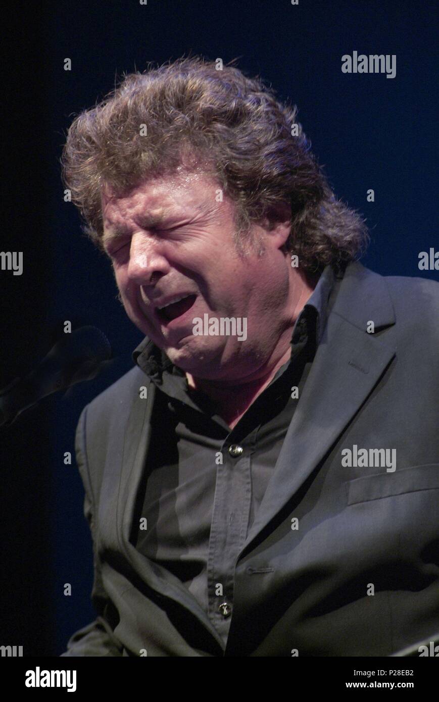 The spanish flamenco singer Enrique Morente during a performance Stock ...