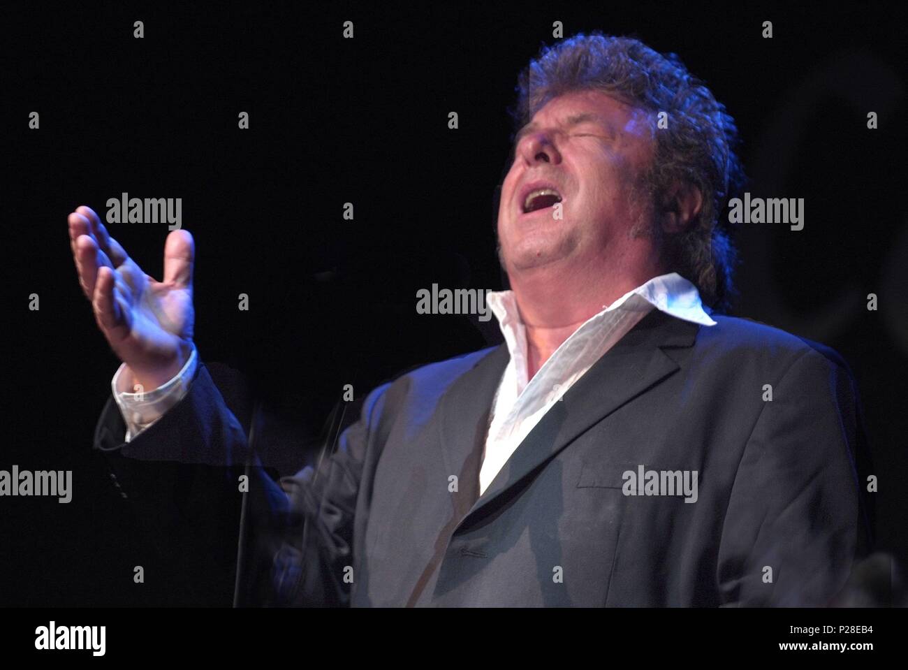 The spanish flamenco singer Enrique Morente during a performance Stock ...