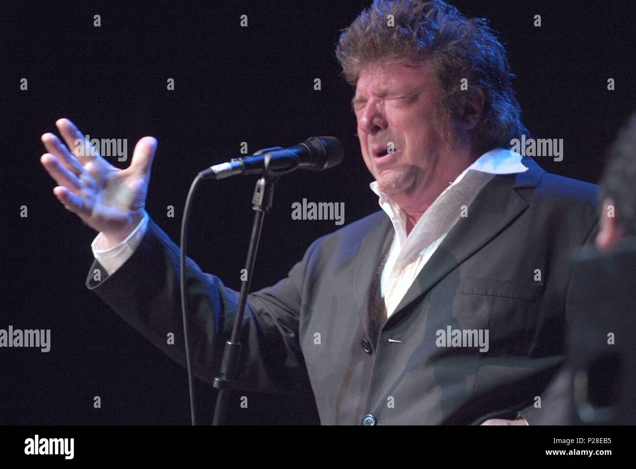 The spanish flamenco singer Enrique Morente during a performance Stock ...