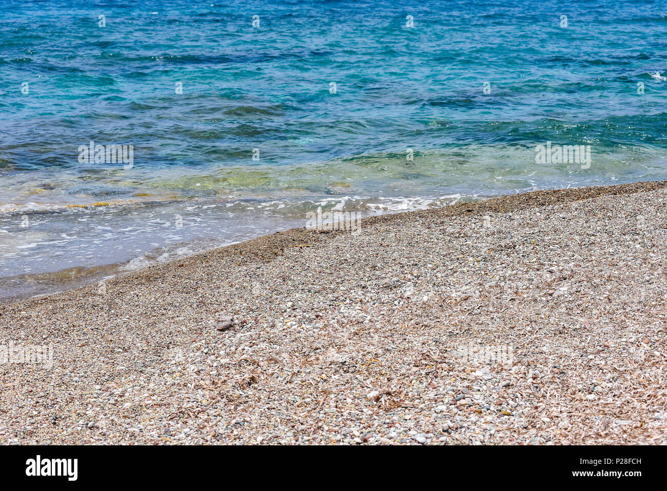 Sea, beach and pebble stones. Summer vacation Stock Photo - Alamy
