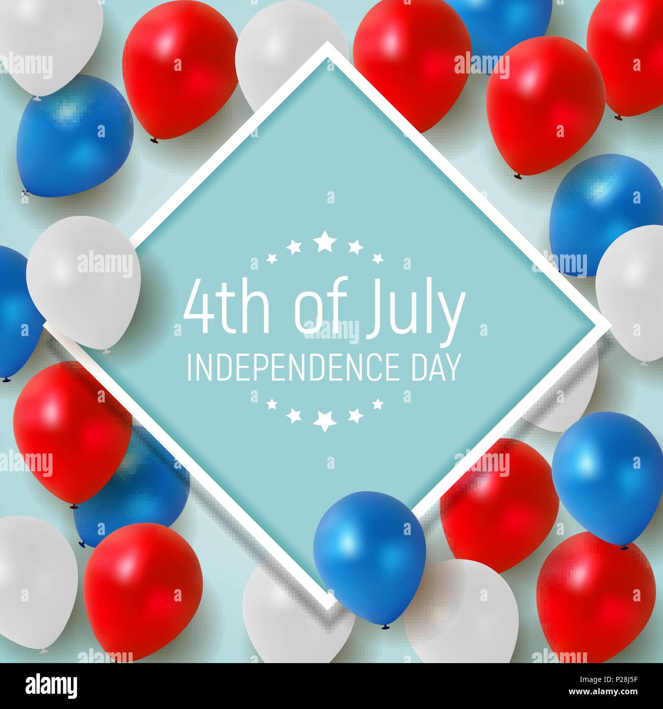 Fourth of July, Independence day of the United States. Happy Birthday America. Vector 