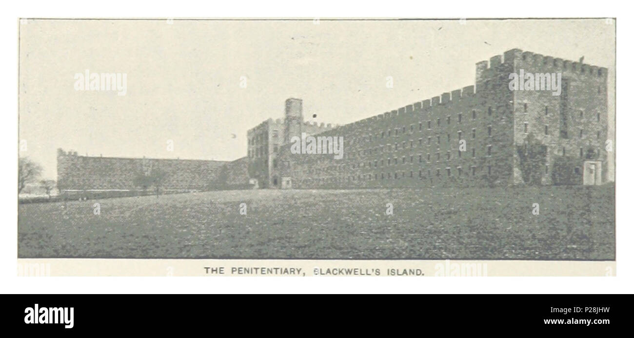 (King1893NYC) pg502 THE PENITENTIARY, BLACKWELL'S ISLAND Stock Photo Alamy