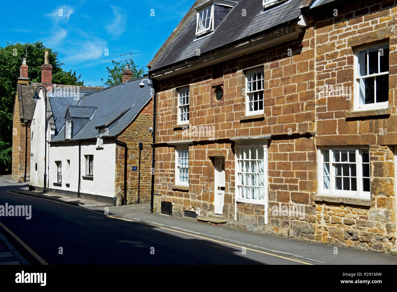 Street in Uppingham, Rutland, England UK Stock Photo