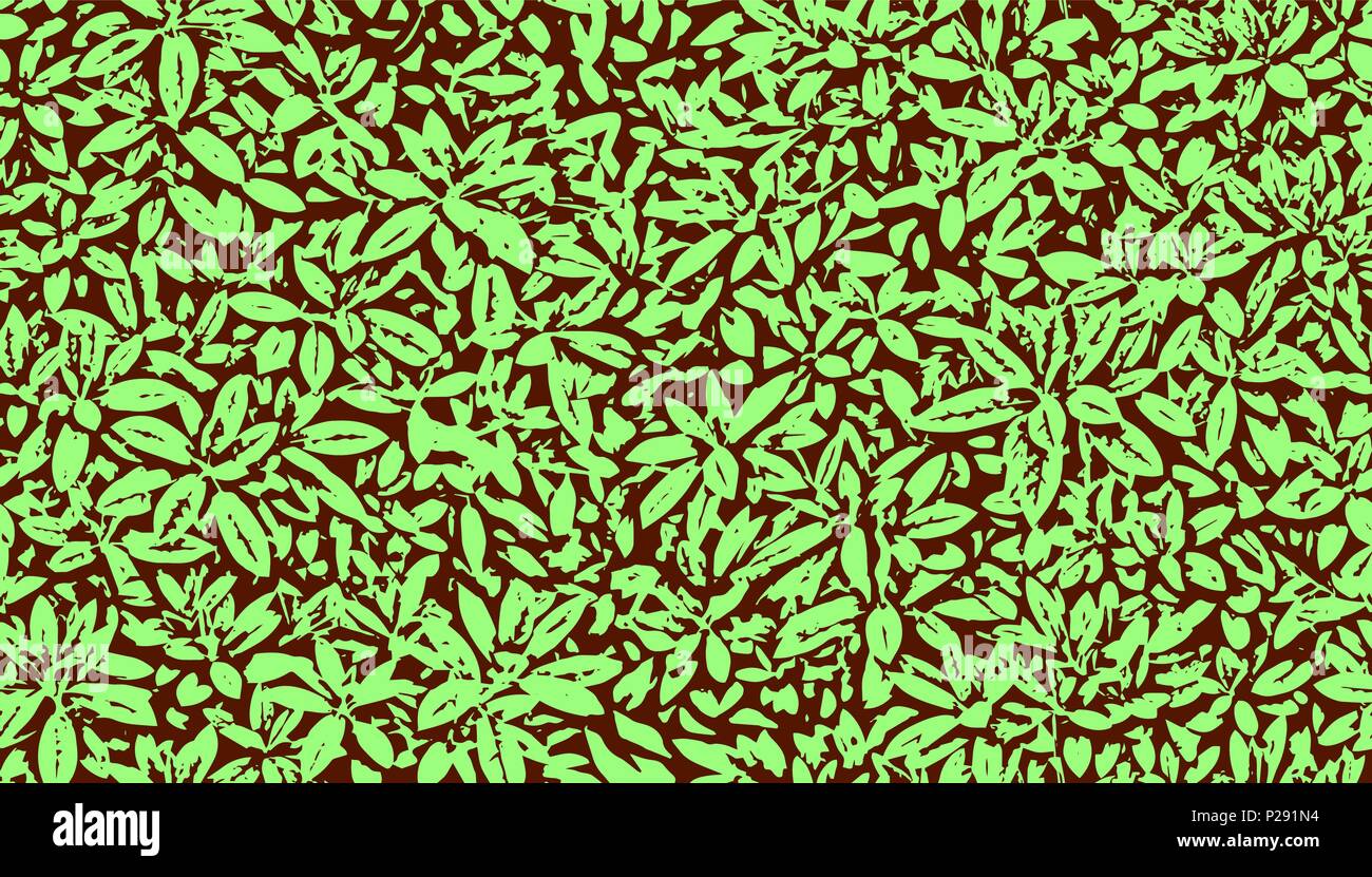 Seamless texture with green leaves. Vector pattern Stock Vector Image ...