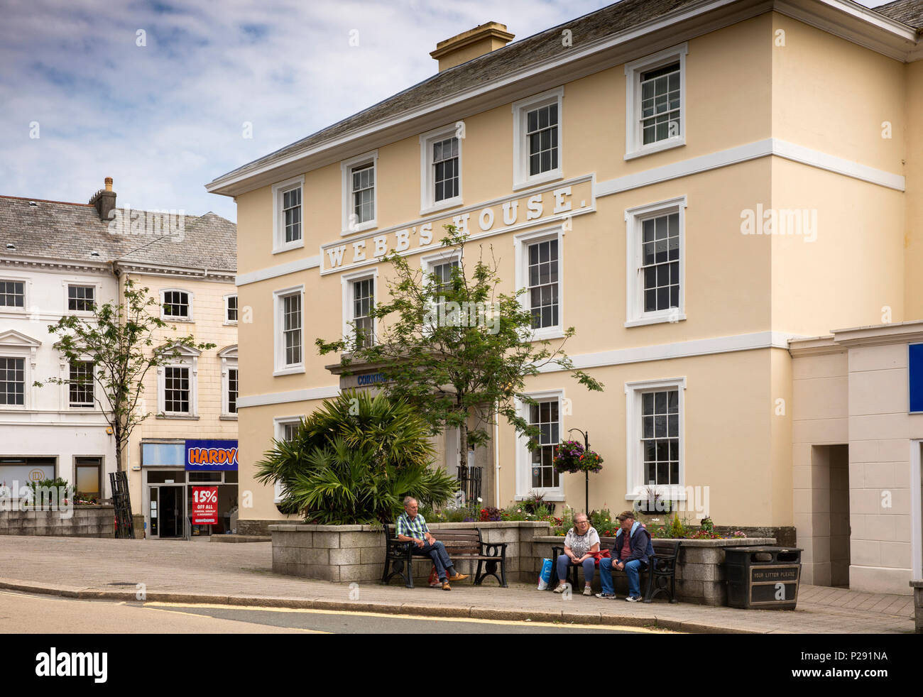 UK, Cornwall, Liskeard, The Parade, bs house, formerly bs Hotel