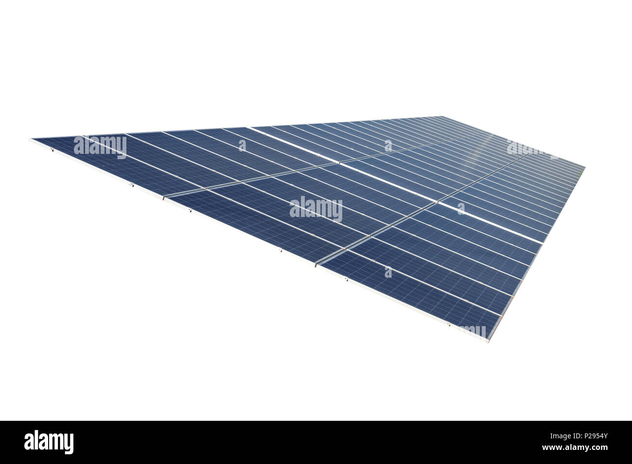 solar panel isolated on white Stock Photo