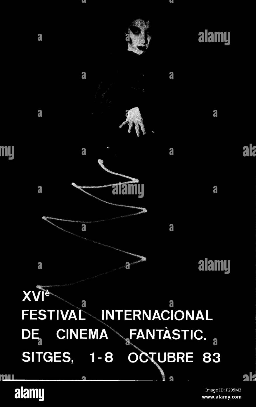 Description: Poster of the International Fantasy Film Festival of Sitges (Catalonia) in 1983..  Year: 1983. Stock Photo