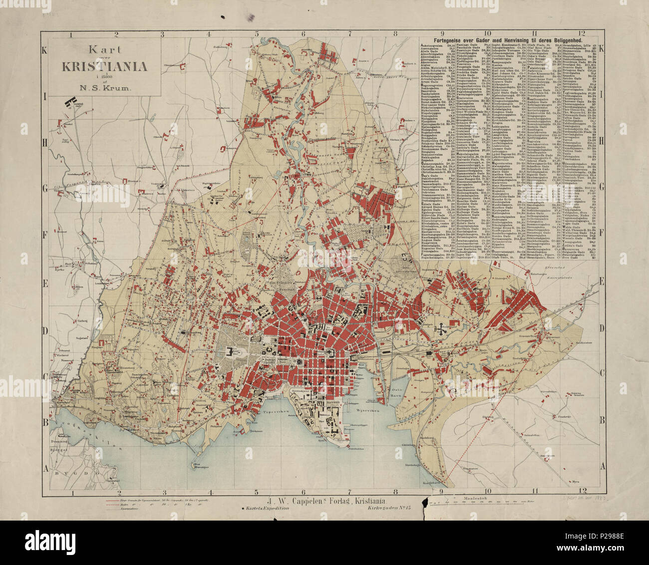 . Norsk bokmål: Kart fra Nasjonalbibliotekets kartsamling. Kartet er ...