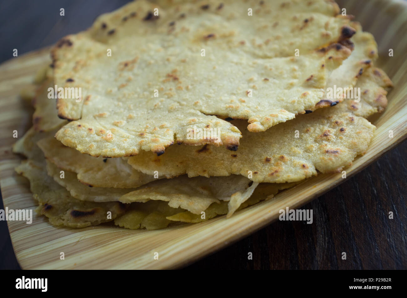 Homemade Mexican tortilla bread with rustic background Stock Photo Alamy