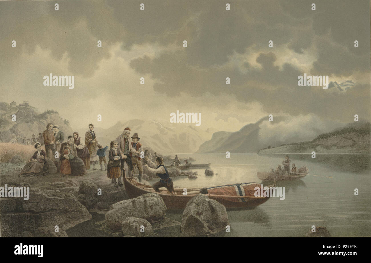 Norsk Bokmal Illustrasjon Hentet Fra Boken Norske Folkelivsbilleder Av Tidemand Adolph Og Utgitt Av Chr Tonsberg Christiania 1854 1854 Adolph Tidemand 1814 1876 Alternative Names Adolphe Tidemand Adolf Tidemand Tidemand Adolph