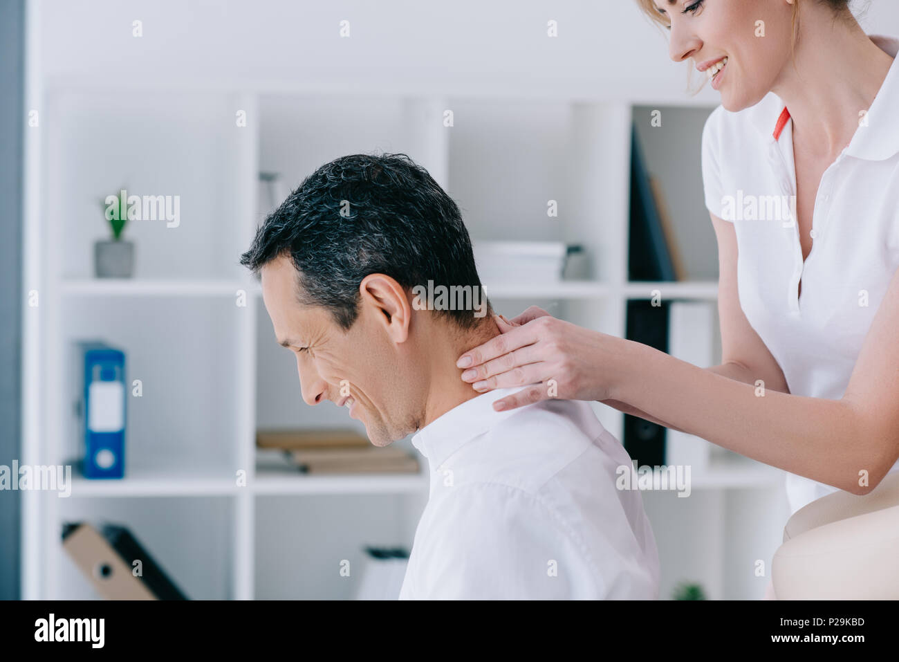 Male masseuse female client hires stock photography and images Alamy