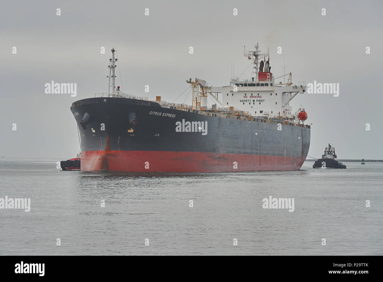 Oil Products Tanker, CITRUS EXPRESS, Guided by AmNav Tractor Tugs ...