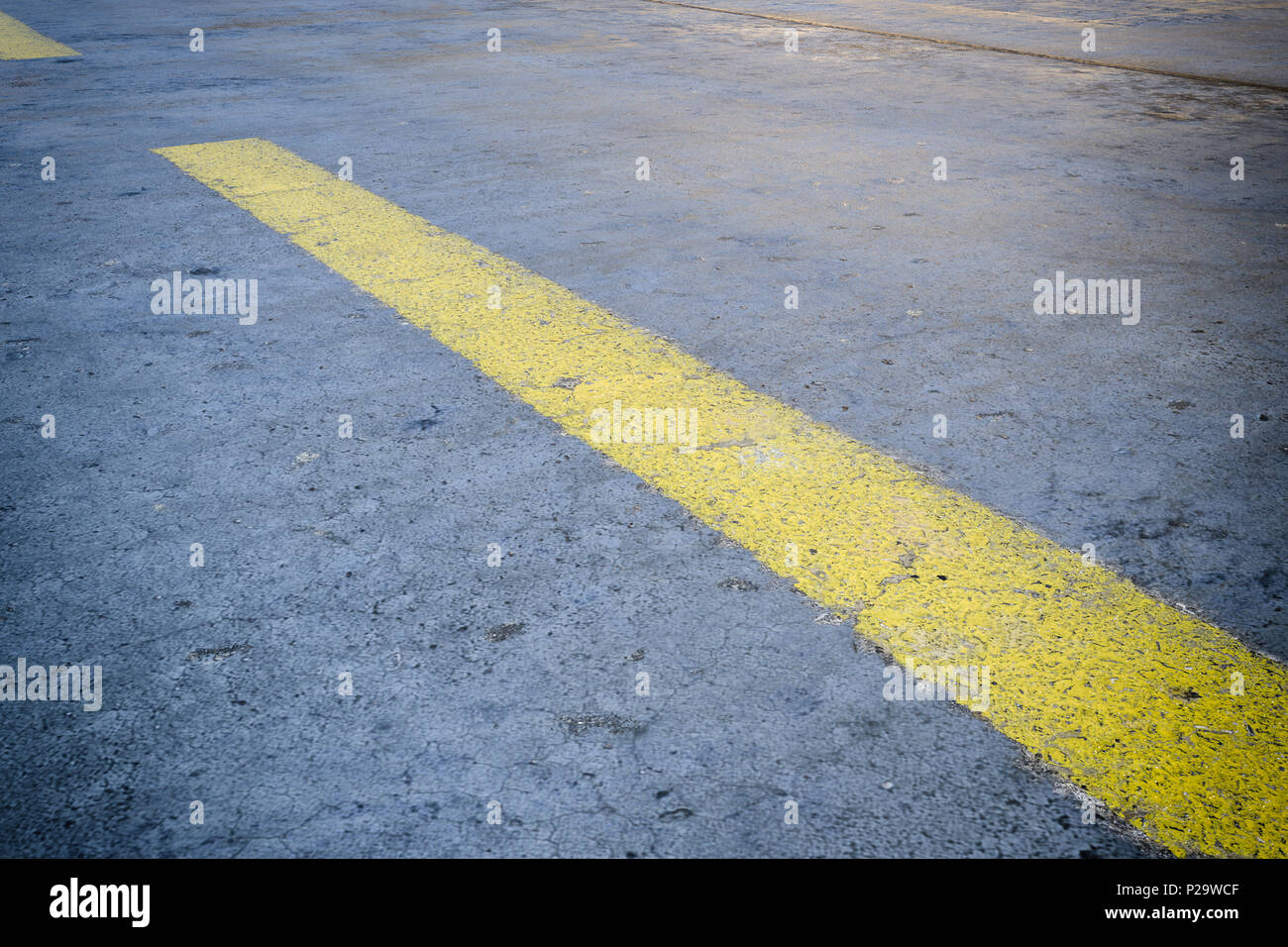 Road without bloodstain after an accident -- 3D rendering Stock Photo